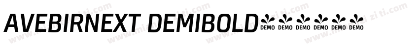 AVEBIRNEXT DEMIBOLD字体转换